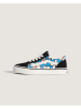 Vans Leder-Sneakers "Old Skool" in Weiß/ Blau/ Schwarz