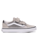 Vans Leder-Sneakers "Old Skool V" in Grau/ Silber