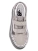 Vans Leder-Sneakers "Old Skool V" in Grau/ Silber