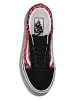 Vans Leder-Sneakers "Old Skool" in Schwarz/ Pink