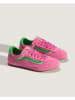 Vans Leder-Sneakers "Super Lowpro" in Pink/ Grün