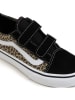 Vans Skórzane sneakersy "Old Skool V" w kolorze czarno-beżowym