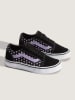 Vans Leder-Sneakers "Old Skool" in Schwarz/ Lila