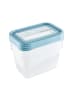 keeeper 4er-Set: Frischhaltedosen "Magic Ice" in Hellblau/ Transparent - 750 ml