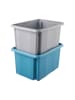 keeeper 2-delige set: stapelboxen lichtblauw - 15 l