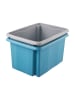 keeeper 2-delige set: stapelboxen lichtblauw - 15 l