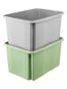 keeeper 2-delige set: stapelboxen groen - 45 l