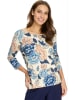 WITT WEIDEN Longsleeve in Creme/ Blau