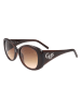 Guess Damen-Sonnenbrille in Braun/ Hellbraun