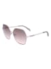 Guess Damen-Sonnenbrille in Silber/ Beige