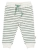 Petit Piao Sweathose in Creme/ Grün