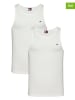 TOMMY JEANS Topy (2 szt.) w kolorze białym