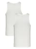 TOMMY JEANS Topy (2 szt.) w kolorze białym