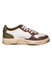 AUTRY Leder-Sneakers "Sup Vint Low" in Weiß/ Braun