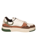 AUTRY Leder-Sneakers "CLC Low" in Creme/ Braun
