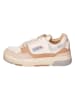 AUTRY Leder-Sneakers "CLC Low" in Beige/ Silber