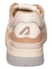 AUTRY Leder-Sneakers "CLC Low" in Beige/ Silber