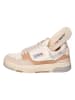 AUTRY Leren sneakers "CLC Low" beige/zilverkleurig