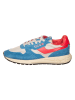 AUTRY Leren sneakers "Reelwind Low" rood/lichtblauw