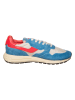 AUTRY Leren sneakers "Reelwind Low" rood/lichtblauw