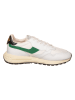 AUTRY Leren sneakers "Reelwind Low" wit/groen