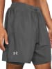 Under Armour Hardloopshort grijs