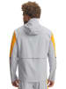 Under Armour Laufjacke in Grau/ Gelb