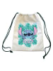 Stor Sportbeutel "Stitch" in Creme - (B)34 x (H)44 x (T)2 cm