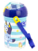 Stor Trinkflasche "Bluey" in Hellblau/ Weiß - 450 ml