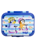 Stor Lunchbox "Bluey" in Hellblau/ Weiß - (B)17 x (H)13,5 x (T)6,2 cm