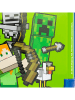 Stor Pojemnik "Minecraft" w kolorze zielono-niebieskim na lunch - 17 x 13,5 x 6,2 cm