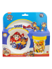 Stor 5-częściowy zestaw naczyń "Paw Patrol" w kolorze żółtym