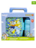 Stor 2tlg. Set: Lunchbox "Bluey" in Hellblau
