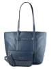 Michael Kors Leren schoudertas donkerblauw - (B)33 x (H)30 x (D)11 cm