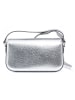 Michael Kors Leren schoudertas zilverkleurig - (B)21 x (H)12 x (D)5 cm