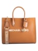 Michael Kors Leder-Henkeltasche in Hellbraun - (B)35 x (H)27 x (T)11 cm