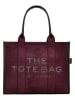 Marc Jacobs Leren shopper pruimkleurig - (B)42 x (H)34 x (D)16 cm