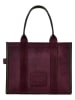 Marc Jacobs Leder-Shopper in Pflaume - (B)42 x (H)34 x (T)16 cm