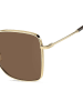 Marc Jacobs Damen-Sonnenbrille in Gold/ Braun