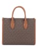 Michael Kors Henkeltasche in Dunkelbraun/ Camel - (B)23,5 x (H)20 x (T)9,5 cm