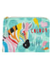 moses. Täschchen "Lovely Planet" in Bunt - (B)21 x (H)15 x (T)1,4 cm
