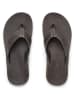 Reef Leren teenslippers "Ojai Classic" antraciet