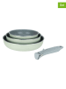 Sitram 4-delige set: braadpannen mintgroen