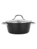Sitram 2tlg. Set: Kochtopf ''L'Art De La Cuisson'' in Schwarz - Ø 24 cm 