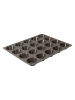 Sitram 2er-Set: Silikon-Muffinformen "Candy" in Rot/ Grau - (L)29 x (B)23,5 cm