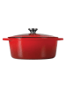 Sitram 2-delige set: smoorpan "Tradifonte" rood/wit - 6,5 l