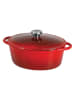 Sitram 2-delige set: smoorpan "Tradifonte" rood/wit - 6,5 l