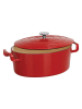 Sitram 2-delige set: smoorpan "Sitrabella" rood - 6,5 l