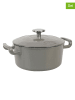 Sitram 2-delige set: smoorpan "Sitrabella" grijs - 2,5 l