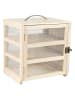 Sitram Kaasbox "Trouvailles De Grand-Mere" crème - (B)23 x (H)24 x (D)18 cm